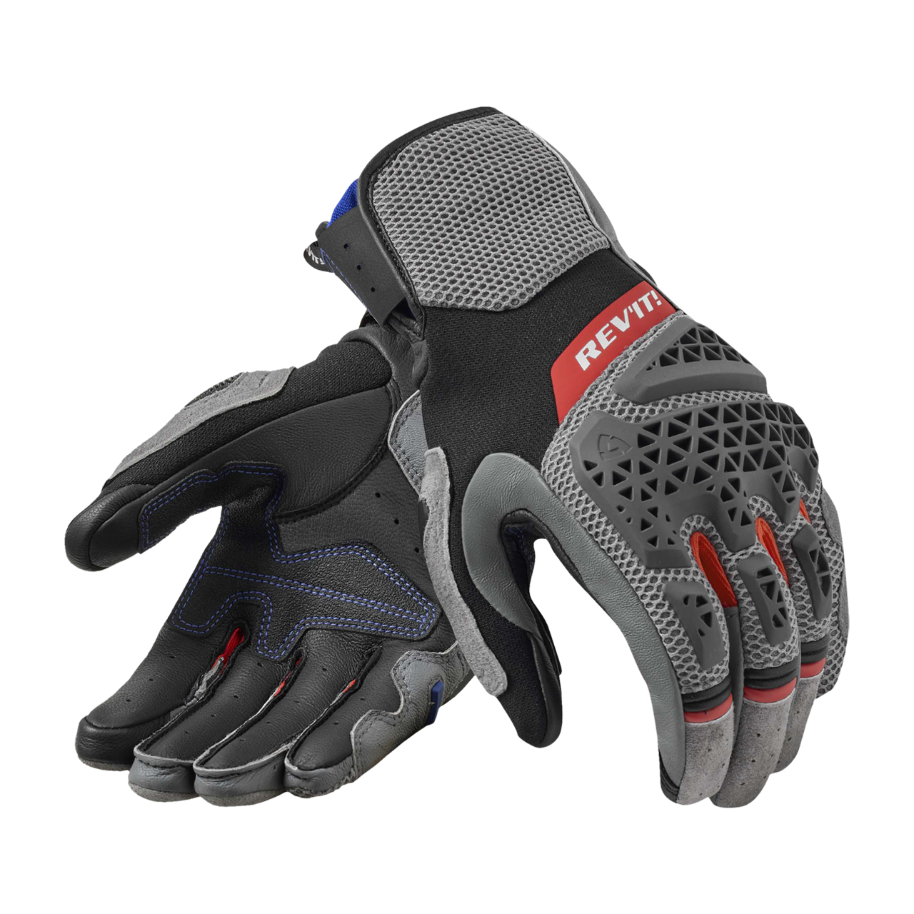 Rękawice Motocyklowe REV'IT! Sand 5 Szary/CzerwonyXXXL
