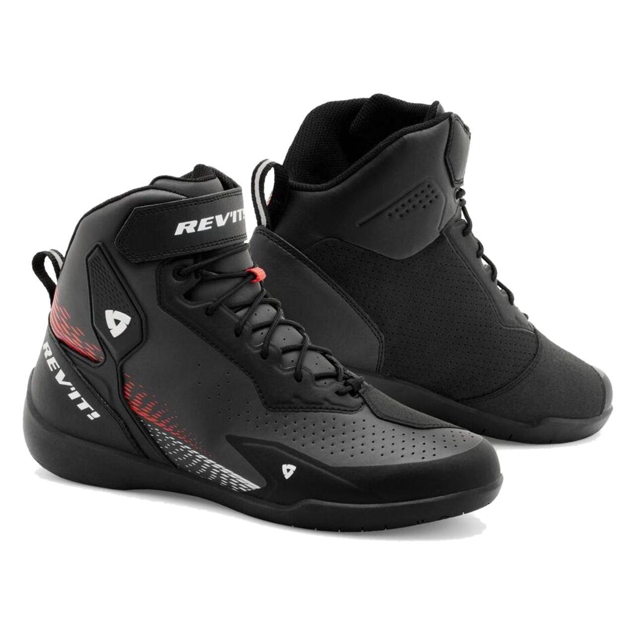 Buty Motocyklowe Rev'It! G-Force 2 Czarny/Neonowy Czerwony42