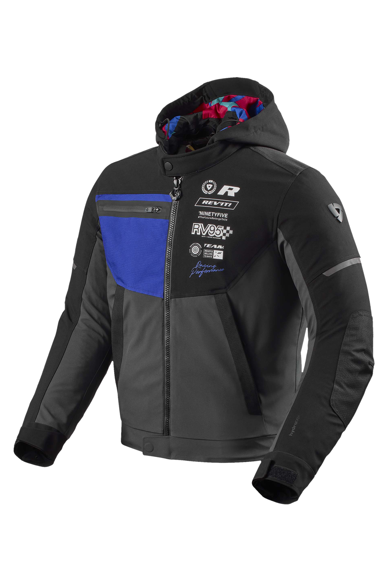 Kurtka Motocyklowa REV'IT! Haste H2O Czarny/NiebieskiL