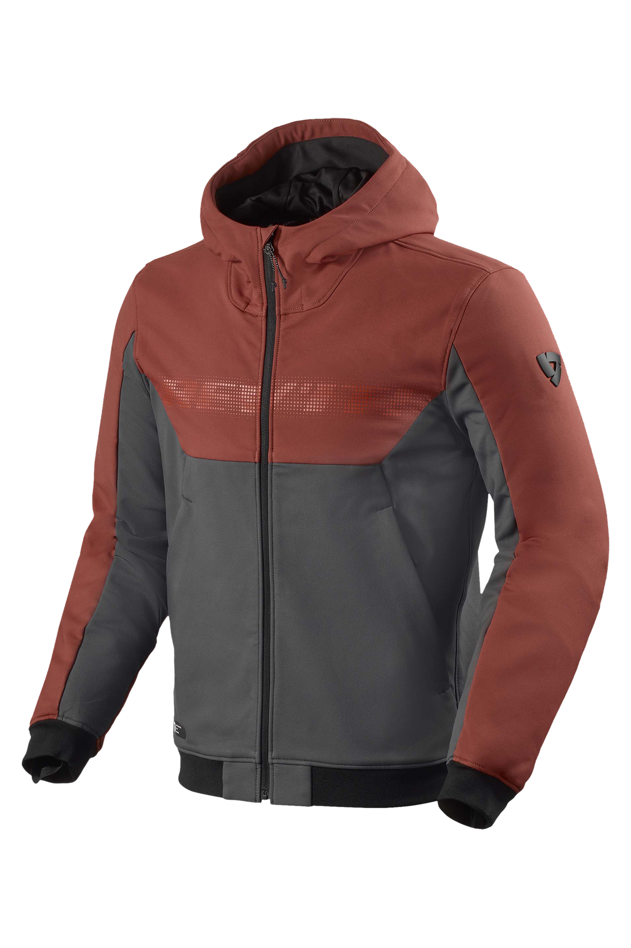 Bluza z Kapturem REV'IT! Parabolica 2 Bordowy/Szary3XL