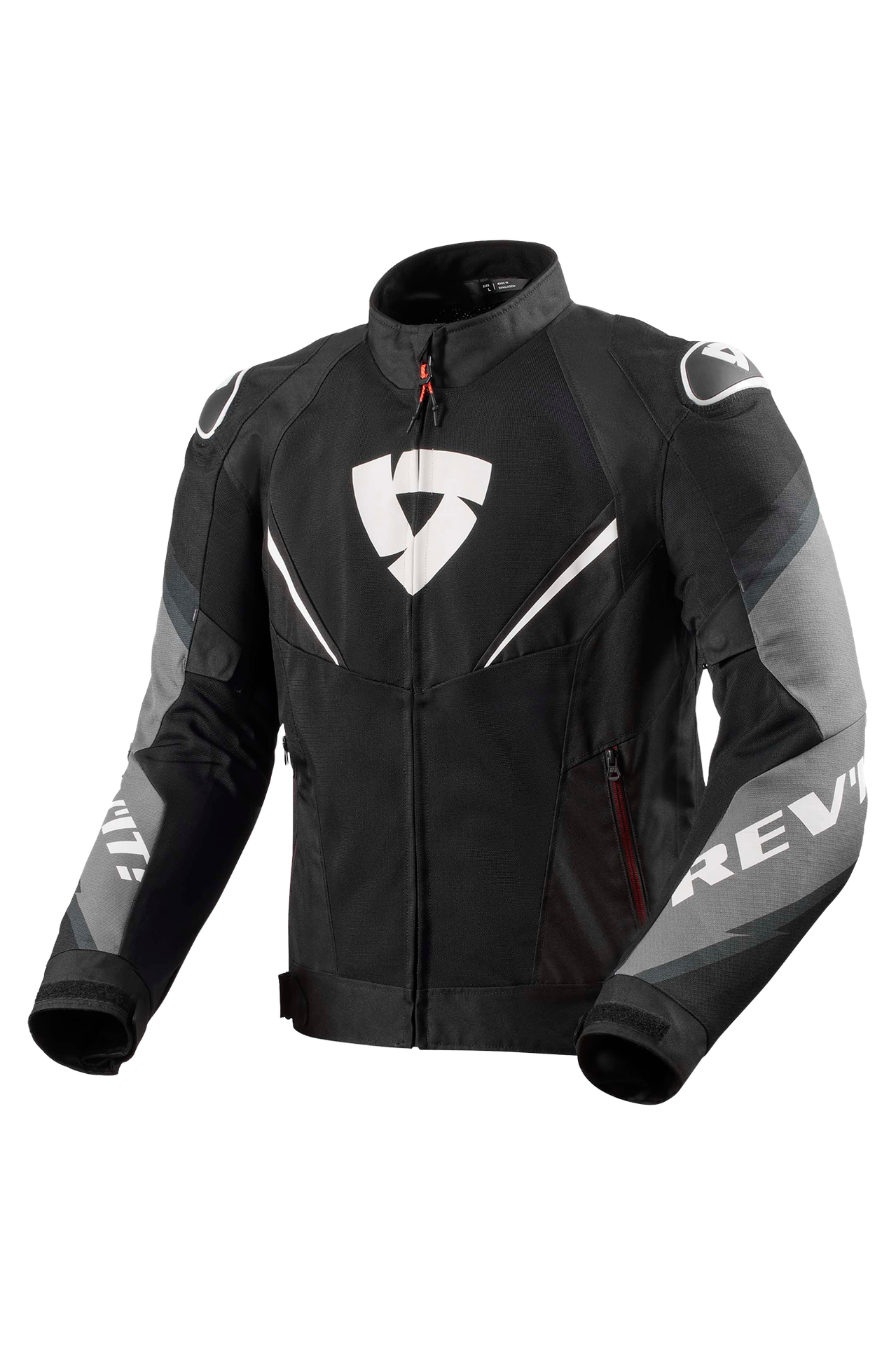 Kurtka Motocyklowa REV'IT! Quantum 3 Air Czarny/Złamany BiałyXL