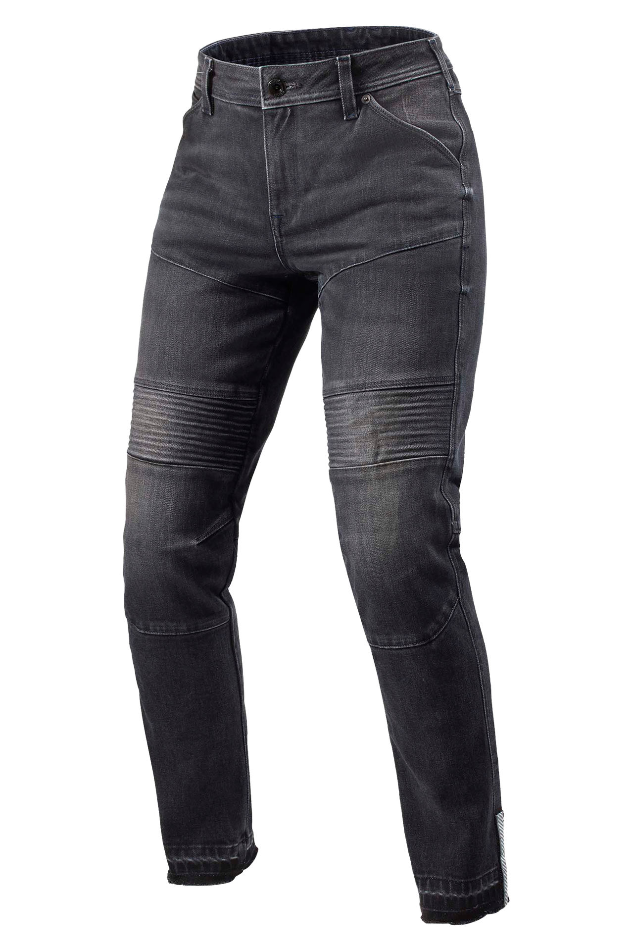 Jeansy Motocyklowe REV'IT! Moto 2 SF Damskie Ciemnoczarny/KamieńW34 x L32