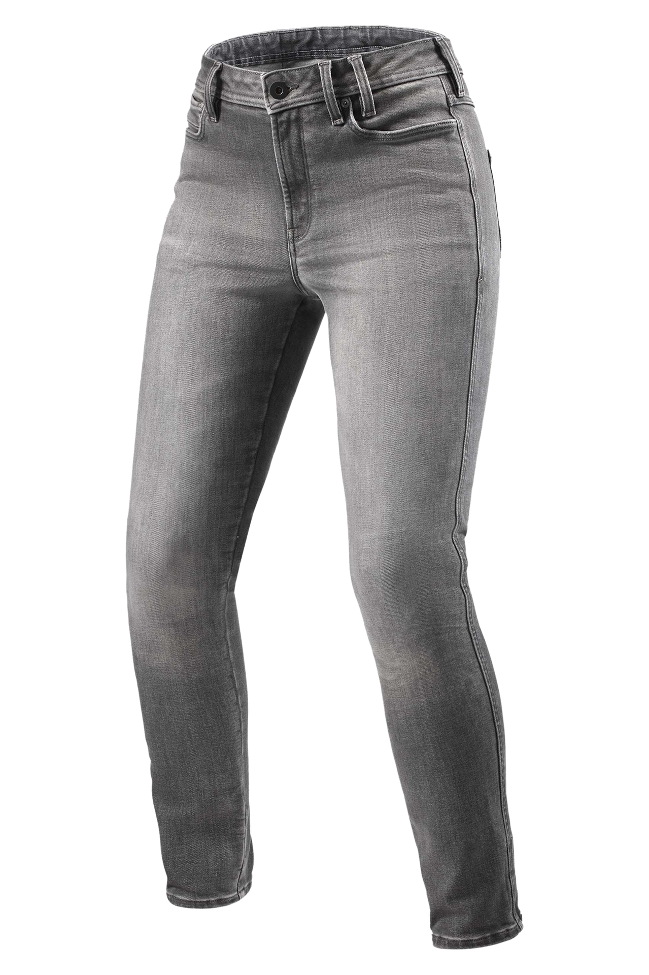 Jeansy Motocyklowe REV'IT! Shelby 3 SK Damskie Średni Szary Efekt SpraniaW34 x L32