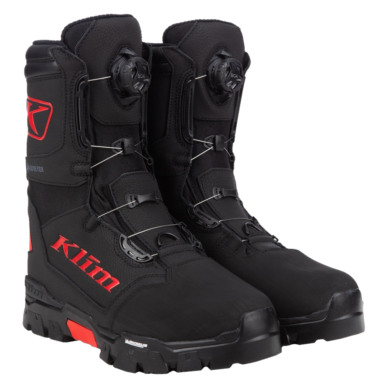 Buty na Skuter Śnieżny Klim Klutch Gtx Boa Czarny/Ognisty Czerwony40