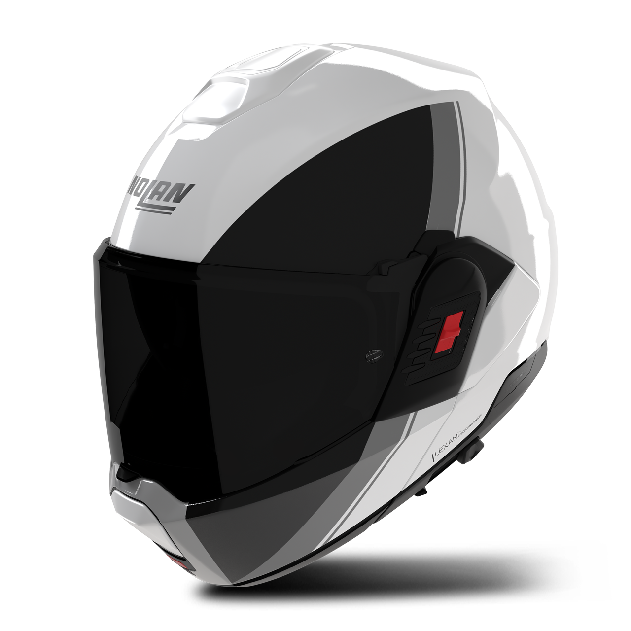 Kask Szczękowy Nolan N120-1 Verniciatura Perłowy/Czarny/Szary błyszczącyM