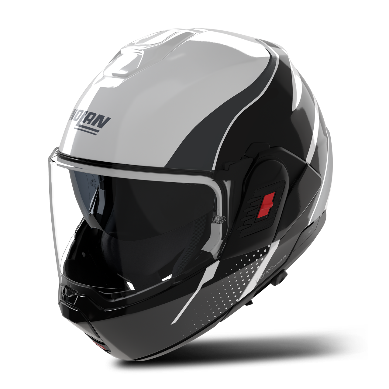 Kask Szczękowy Nolan N-120-1 Fluente Biały/Czarny/Antracytowy MetalL