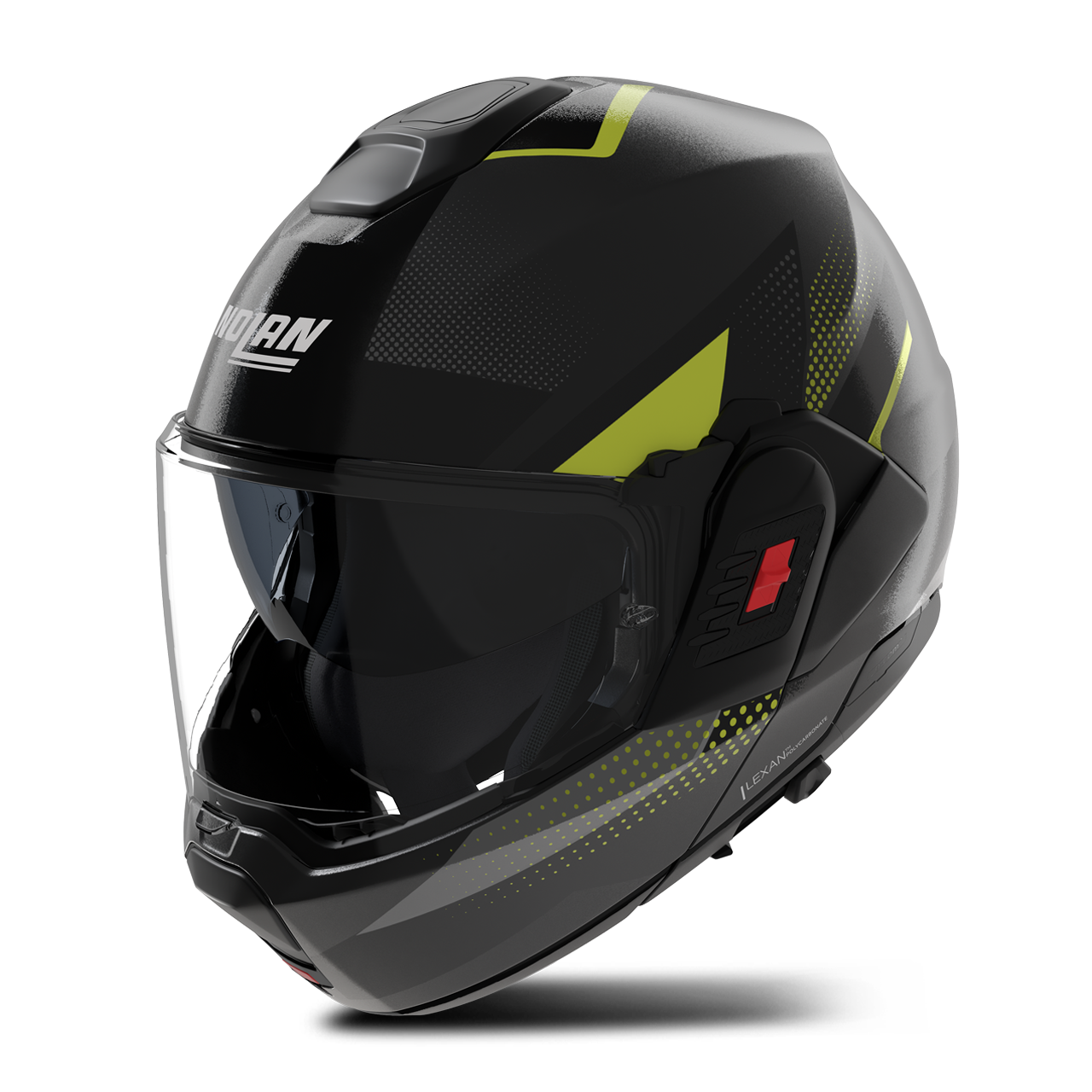 Kask Szczękowy Nolan N-120-1 Ciclone Szary Lava/Czarny/Zielony Impulse MatowyM