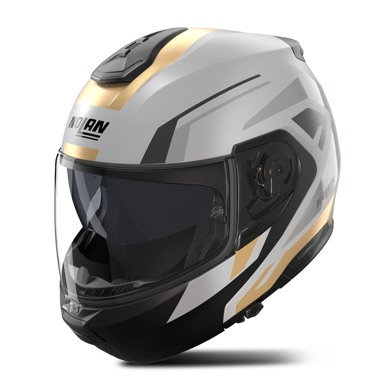 Kask Szczękowy Nolan N100-6 Cinetico Szary/Czarny/Antracytowy/Złoty MatowyXXXL