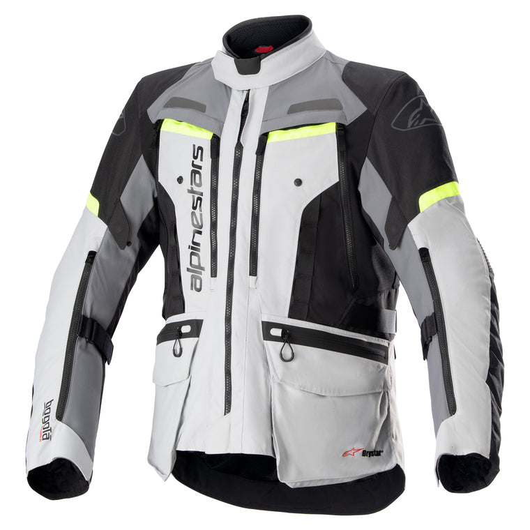 Kurtka Motocyklowa Alpinestars Bogota' Pro Drystar Ice Szary lodowy/Ciemnoszary/Żółty fluorescencyjnyXXL
