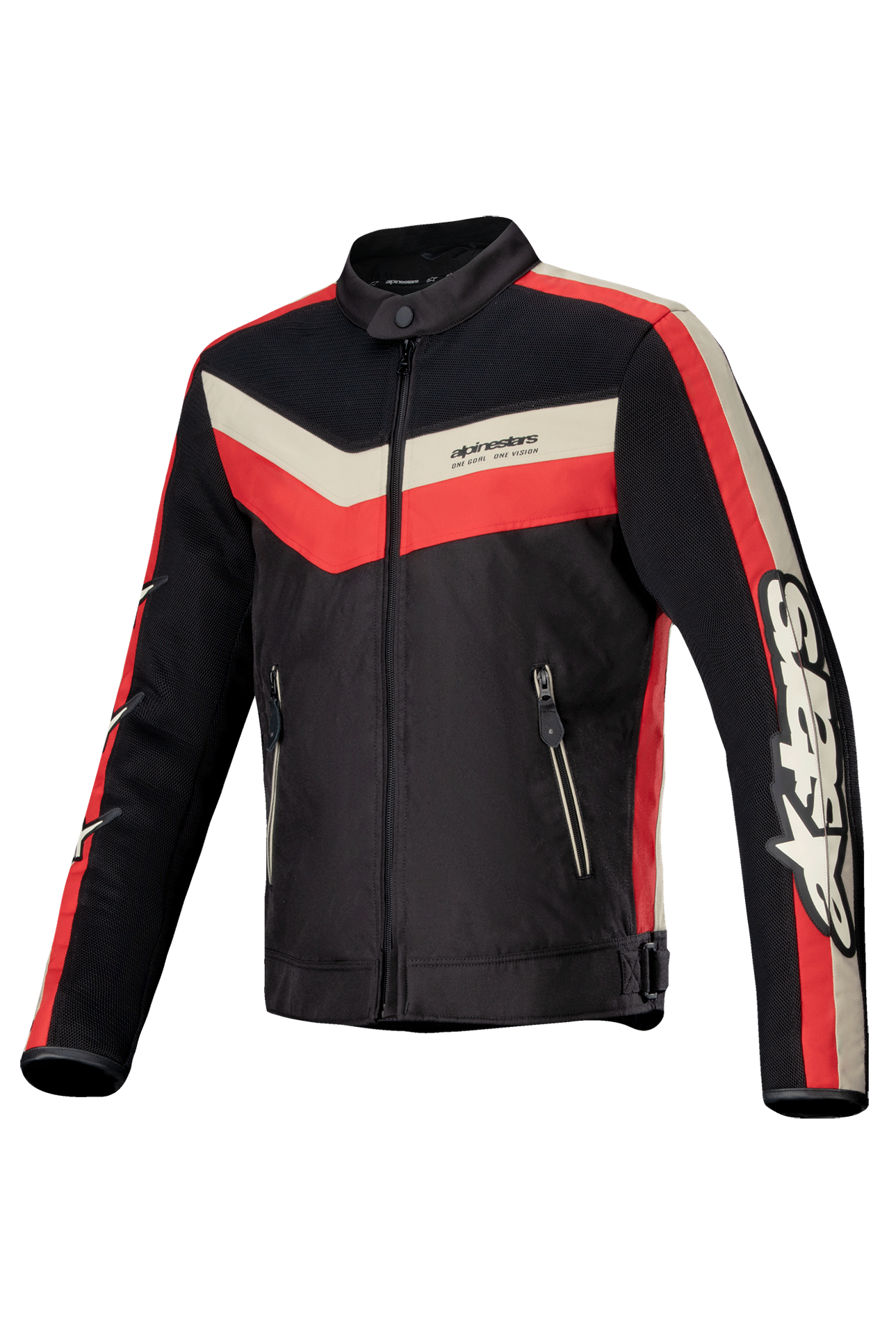 Kurtka Motocyklowa Alpinestars T-Dyno Air Czarny/Ekru/JasnoczerwonyL