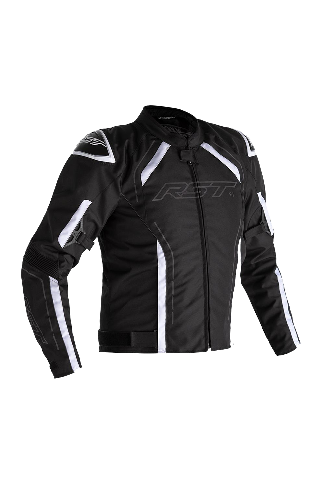 Kurtka Motocyklowa Tekstylna RST S-1 Czarny/Złamany BiałyS