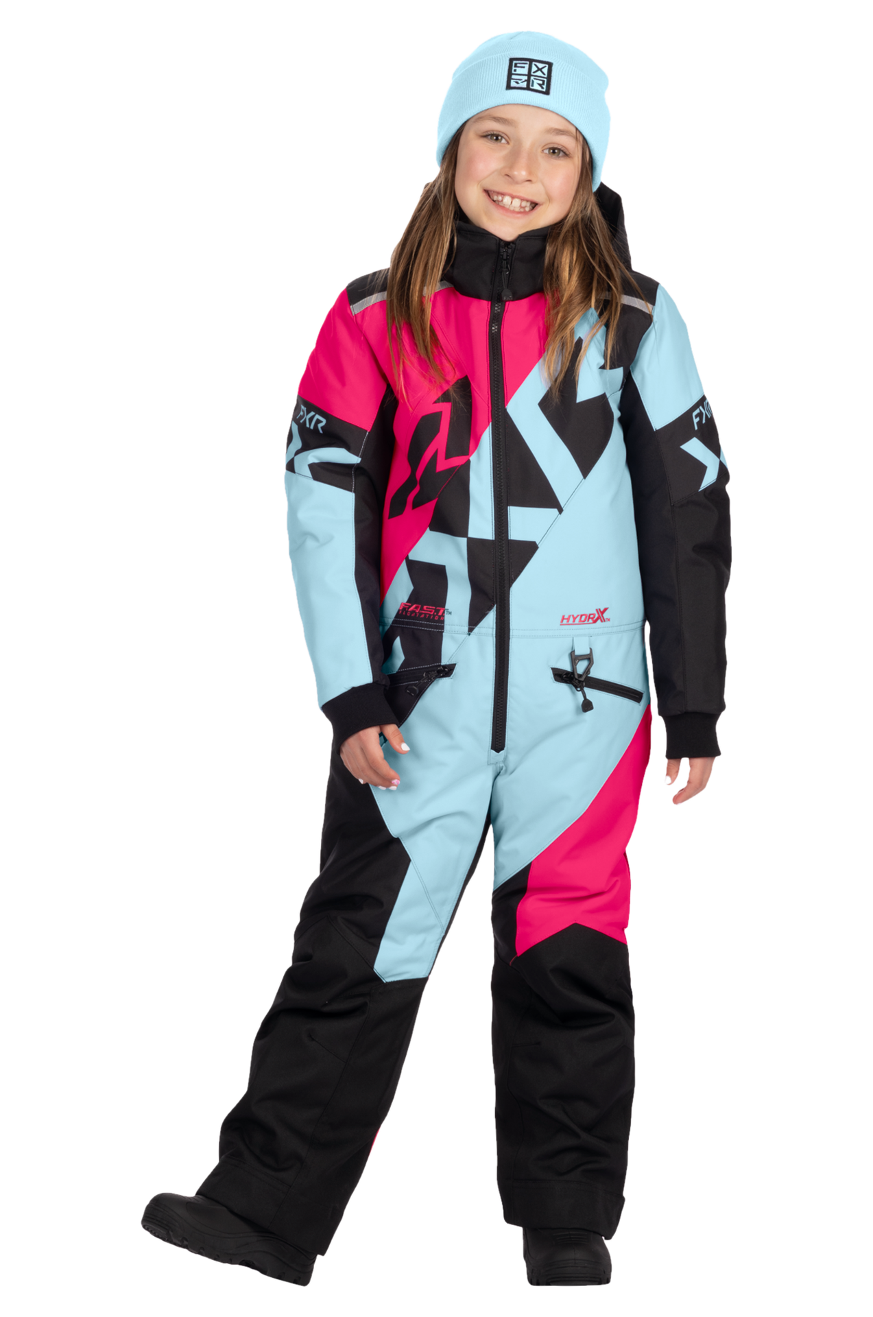 Kombinezon Jednoczęściowy FXR Cold Cross CX 26 Dziecięcy Maui Niebieski/Razz8