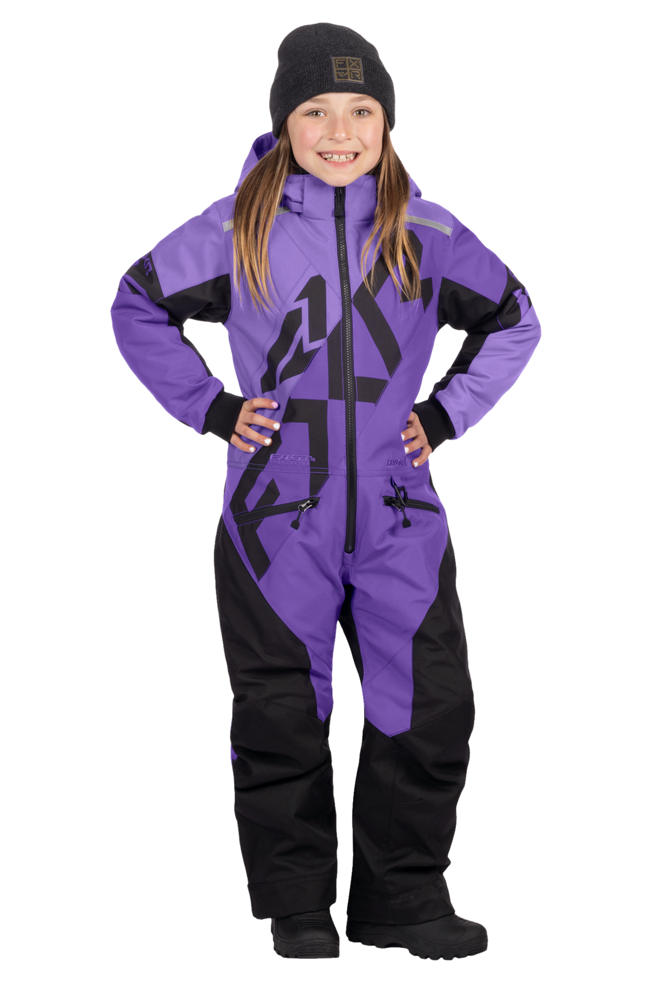 Kombinezon Jednoczęściowy FXR Cold Cross CX 26 Dziecięcy Ametyst/Czarny8