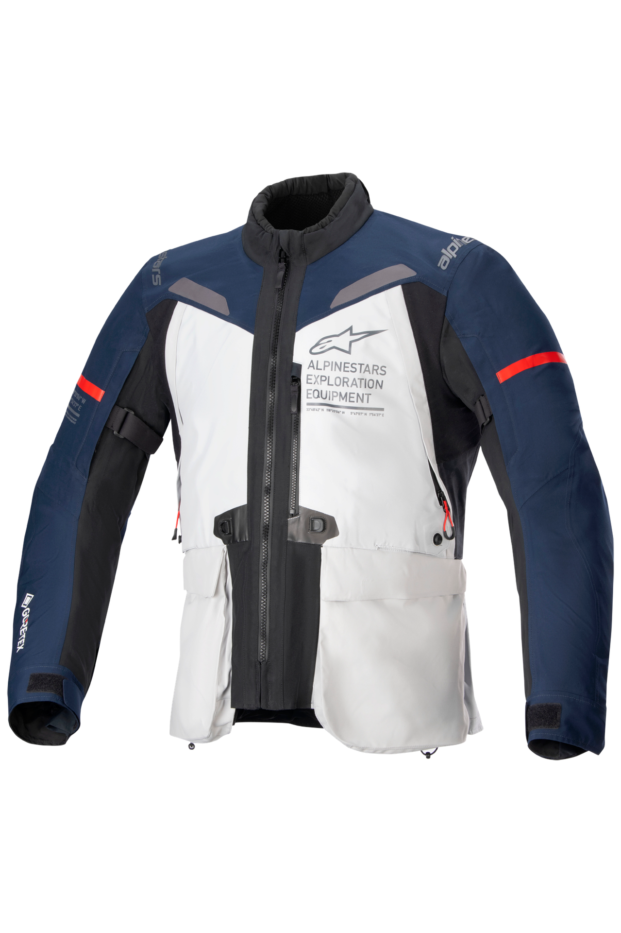 Kurtka Motocyklowa Alpinestars St-7 2L Gore-Tex Lodowy szary/Ciemnoniebieski/CzarnyL