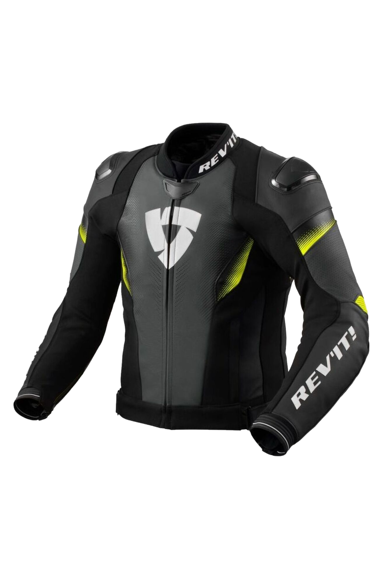Kurtka Motocyklowe Rev'It! Control Czarny/Neonowy Żółty48