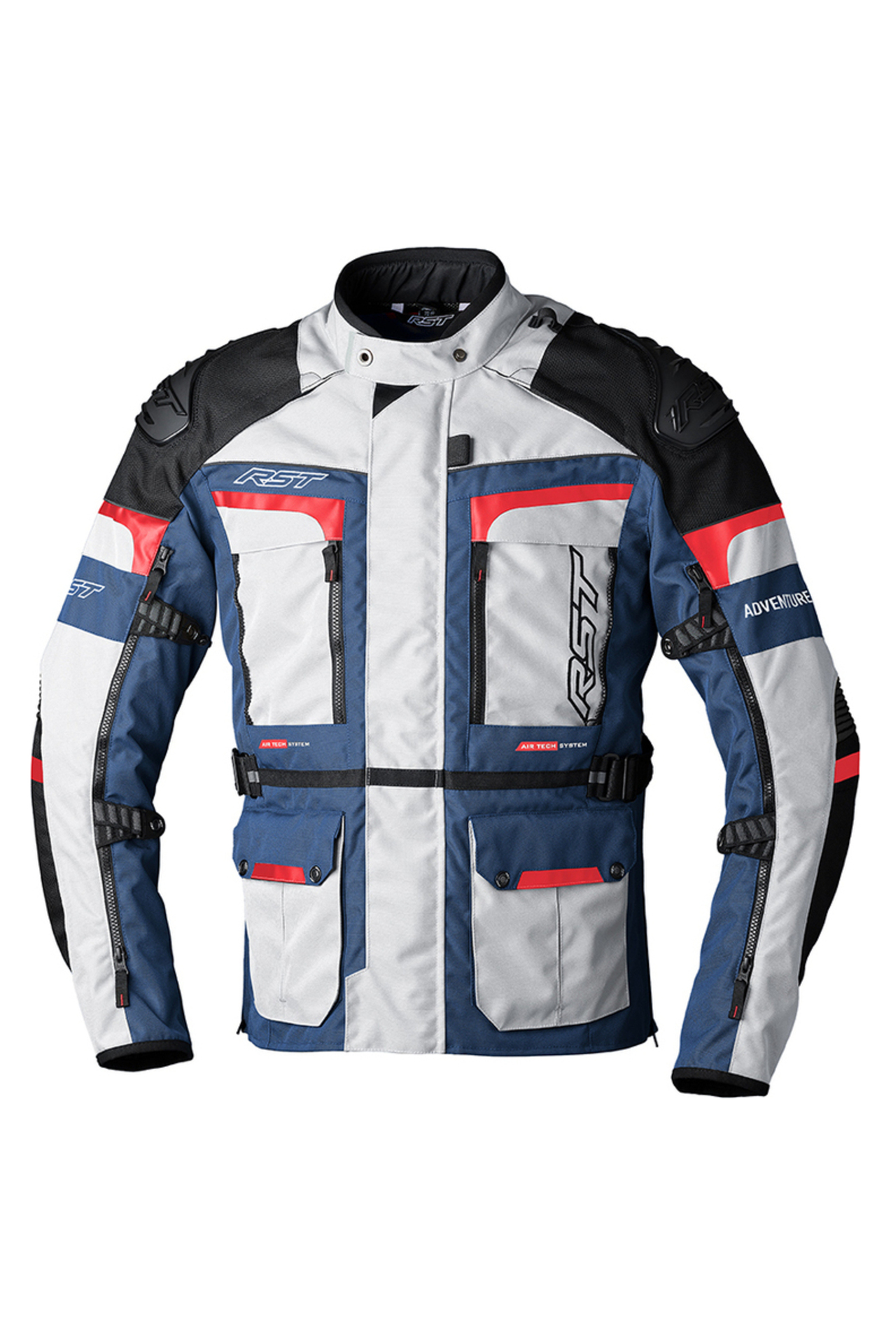 Kurtka Motocyklowa RST Pro Series Adventure-X Moro Silver/Niebieski/CzerwonyL