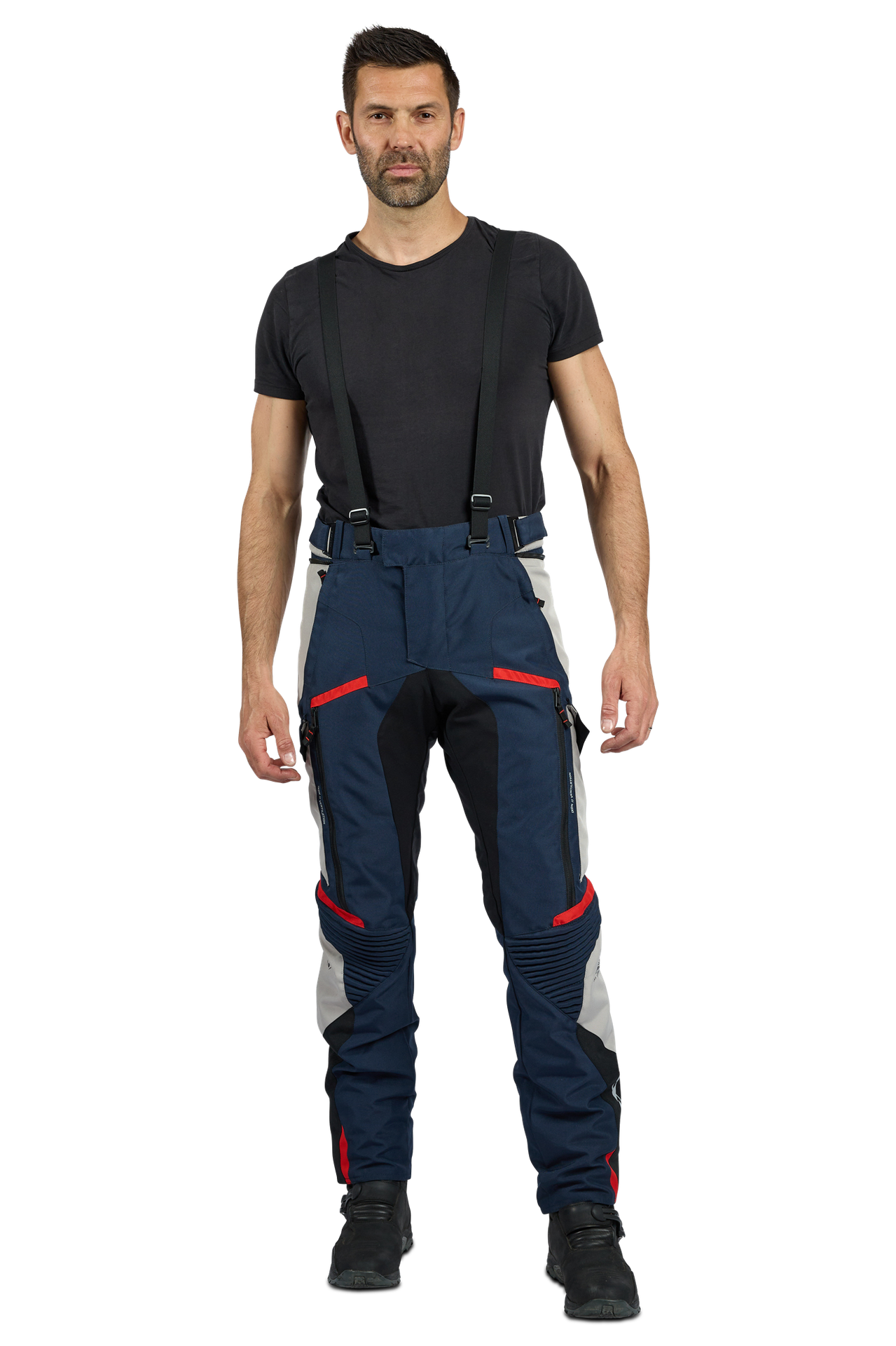 Spodnie Motocyklowe Ixon Midgard Szaro-beżowy/Granatowy/CzarnyM