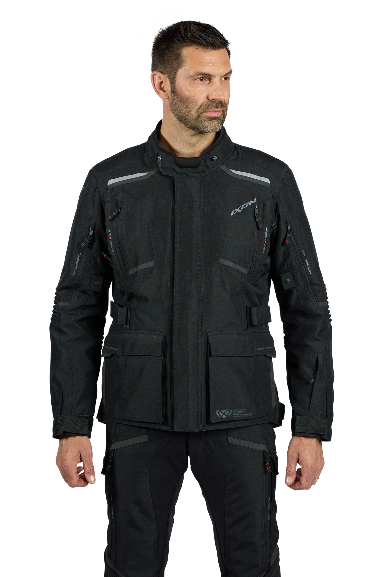 Kurtka Motocyklowa Ixon Midgard CzarnyM