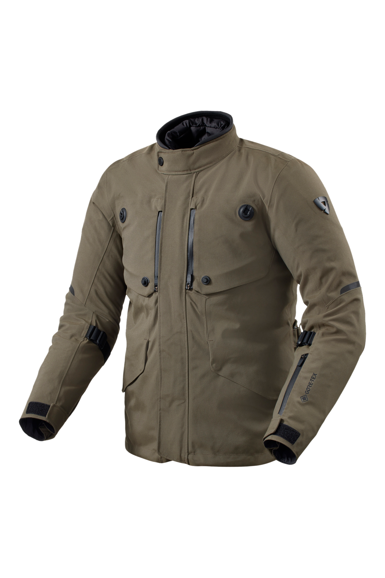 Kurtka Motocyklowa REV'IT! Trench 2 GTX Czarny/OliwkowyXL