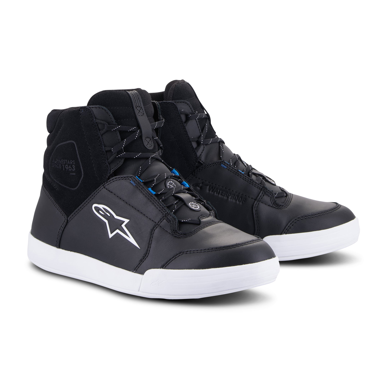 Buty Motocyklowe Alpinestars Chrome Waterproof Gum Czarny/Złamany Biały/Niebieski43