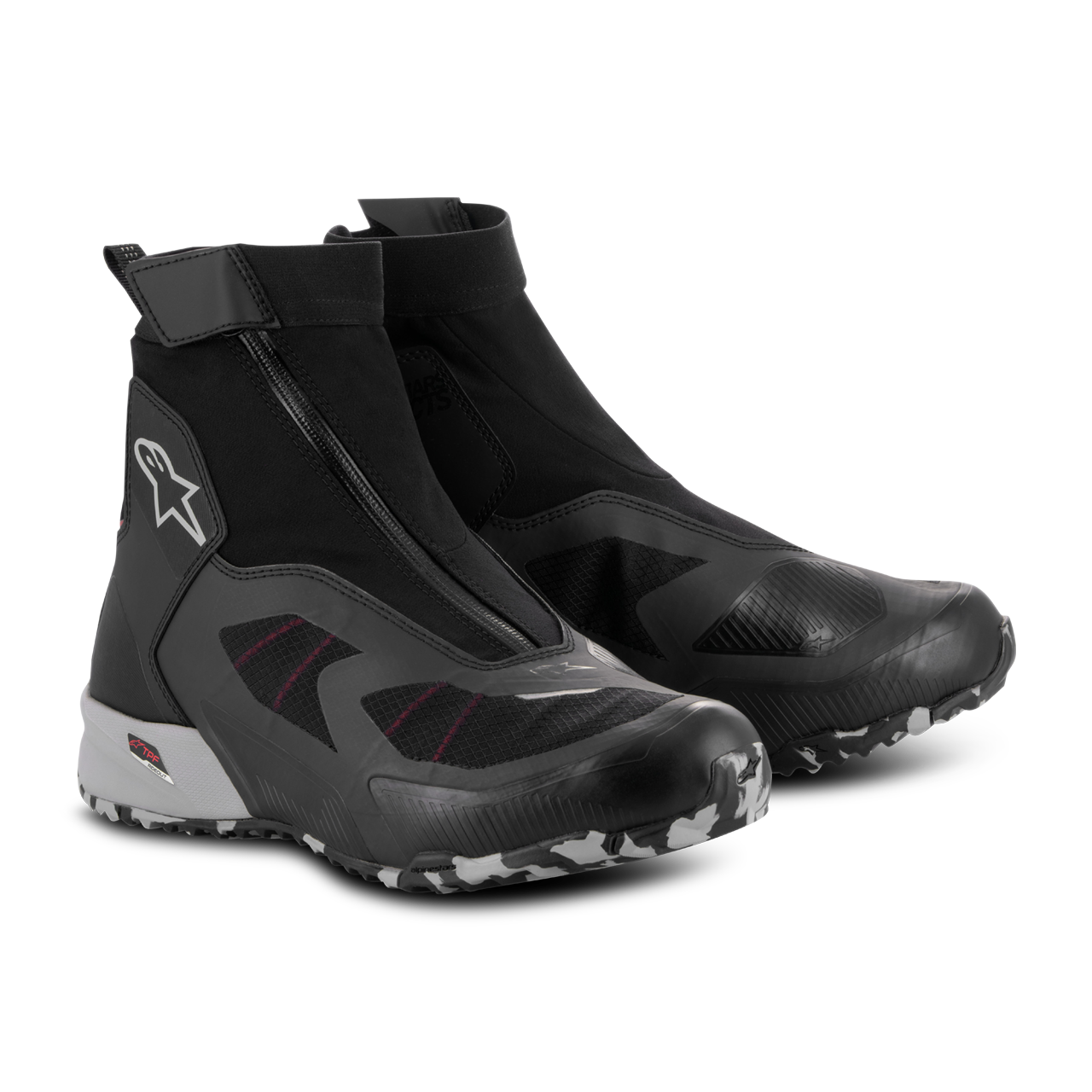 Buty Motocyklowe Alpinestars CR-8 Gore-Tex® Czarny/Średni szary/Jaskrawoczerwony42
