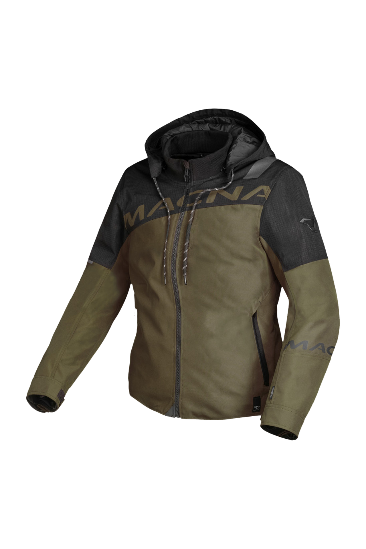 Kurtka Motocyklowa Macna Racoon Damska Zielony/CzarnyS