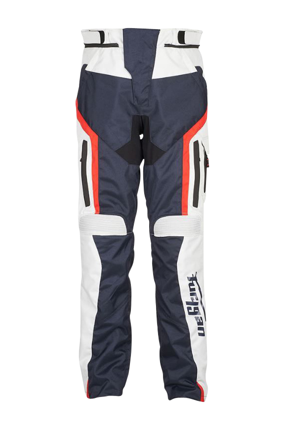 Spodnie Motocyklowe Furygan Apalaches Niebieski/Złamany Biały/CzerwonyM