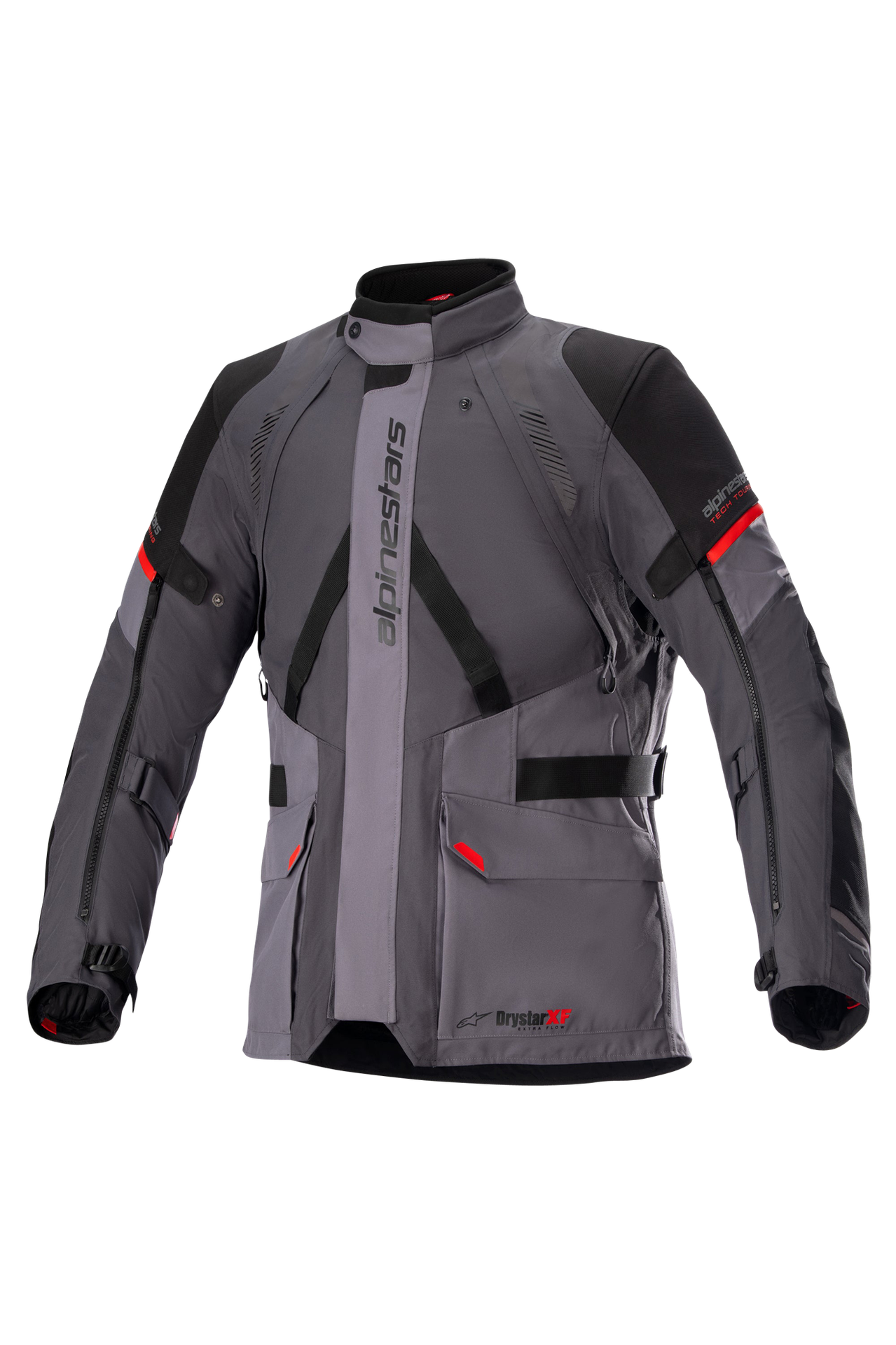 Kurtka Motocyklowa Alpinestars Monteira Drystar XF Ciemnoszary/Szary smołowy/JaskrawoczerwonyM