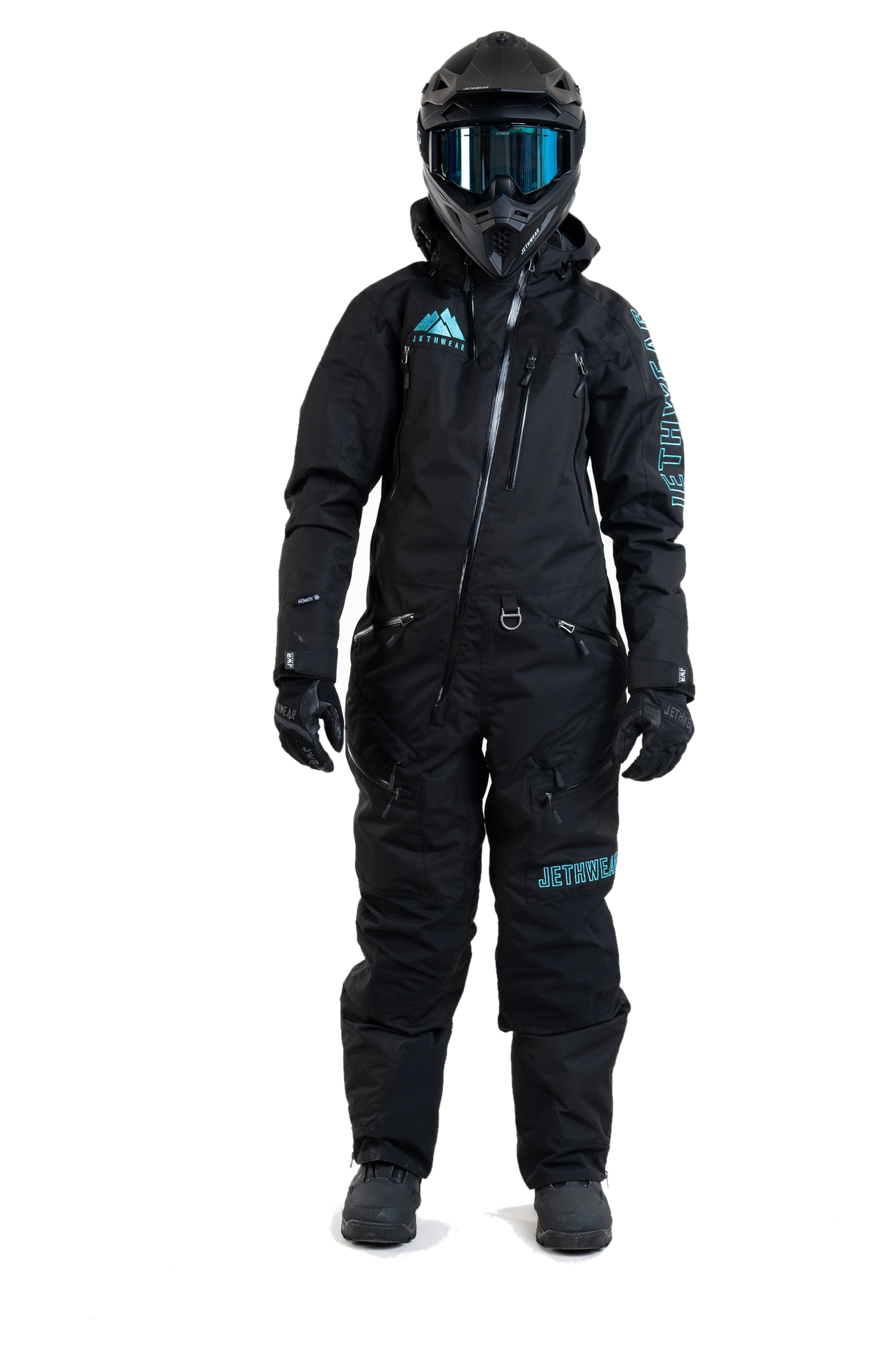 Kombinezon Jednoczęściowy Jethwear The One V2 (2025) 60g Damski Czarno/Niebieski metalicznyM