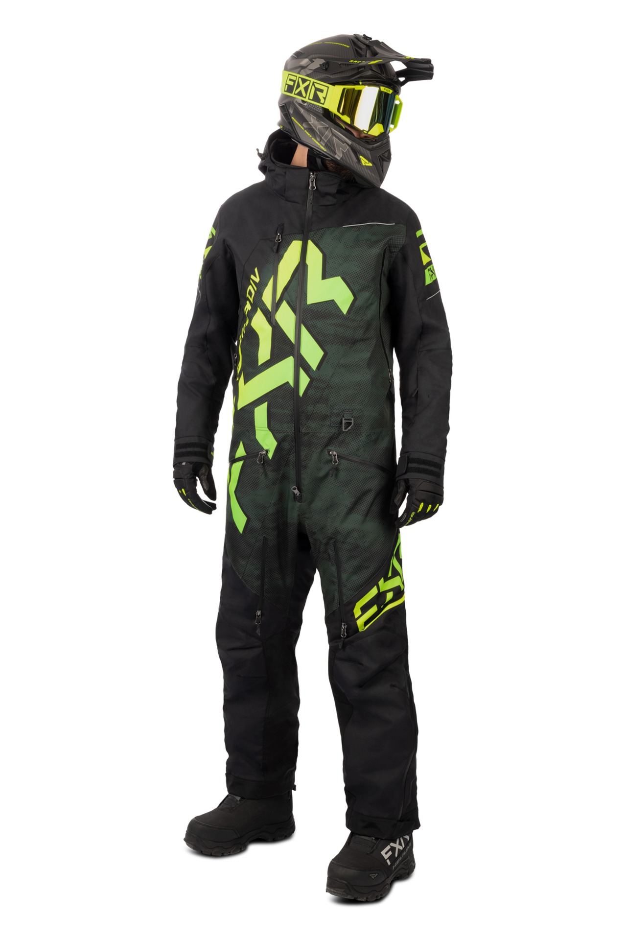 Kombinezon Jednoczęściowy FXR CX F.A.S.T. Insulated Wojskowy Haze/GlowstickL