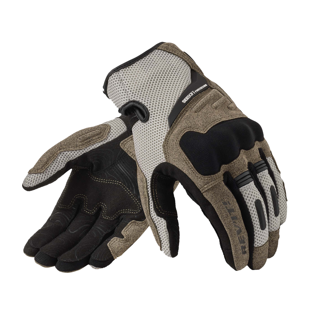 Rękawice Motocyklowe REV'IT! Cavern Piaskowy/CzarnyL