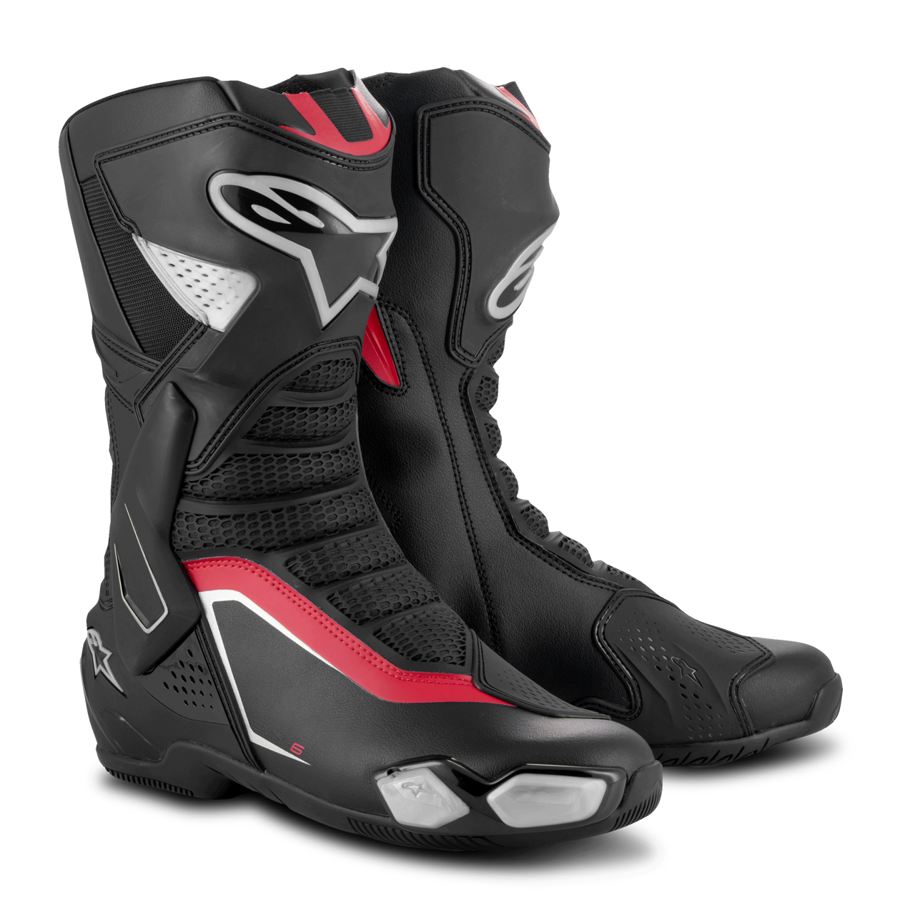Buty Motocyklowe Alpinestars SMX-6 V3 Czarny/Srebrny/Czerwony40