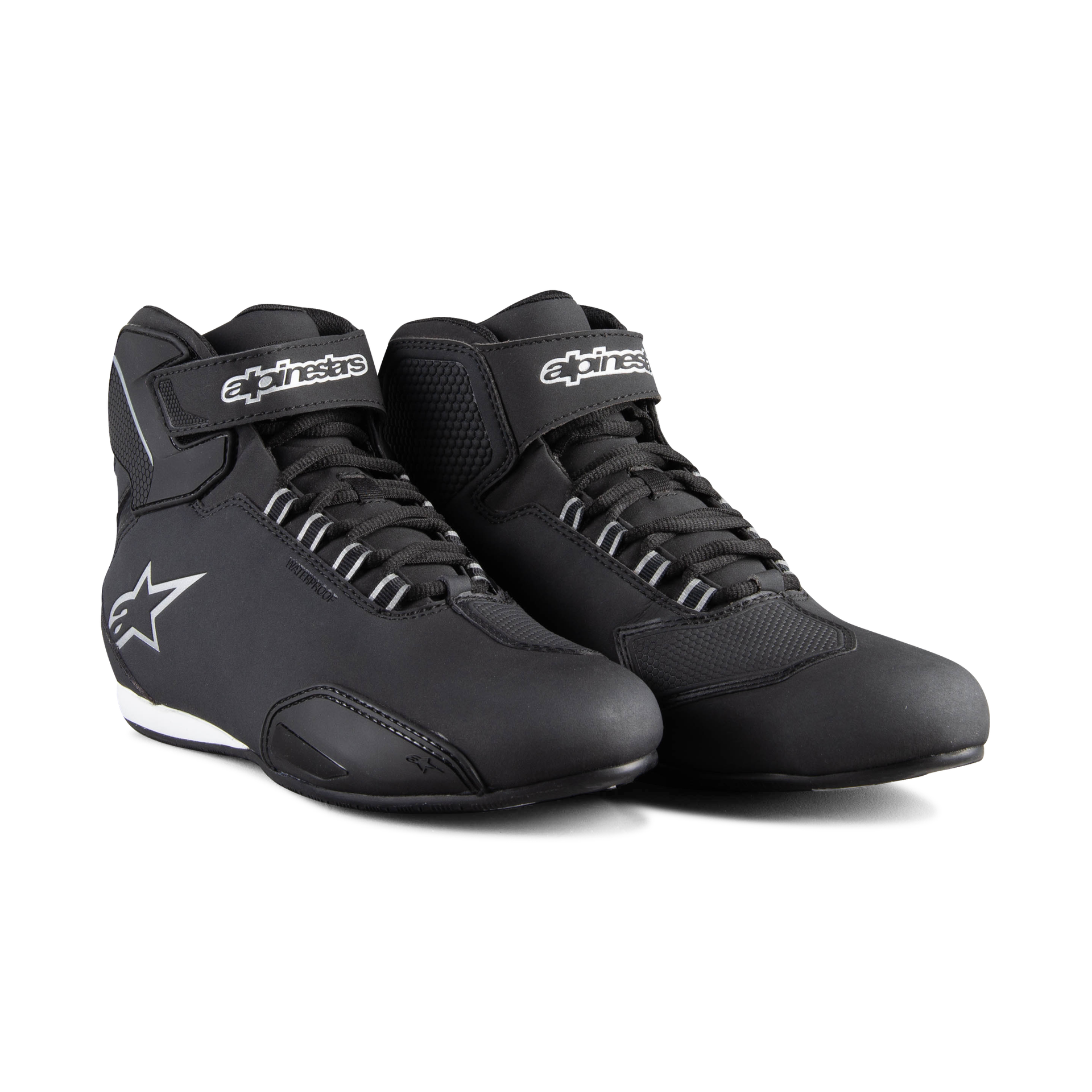 Buty Motocyklowe Alpinestars Stella Sector Wodoodporne Czarny/Srebrny43,5