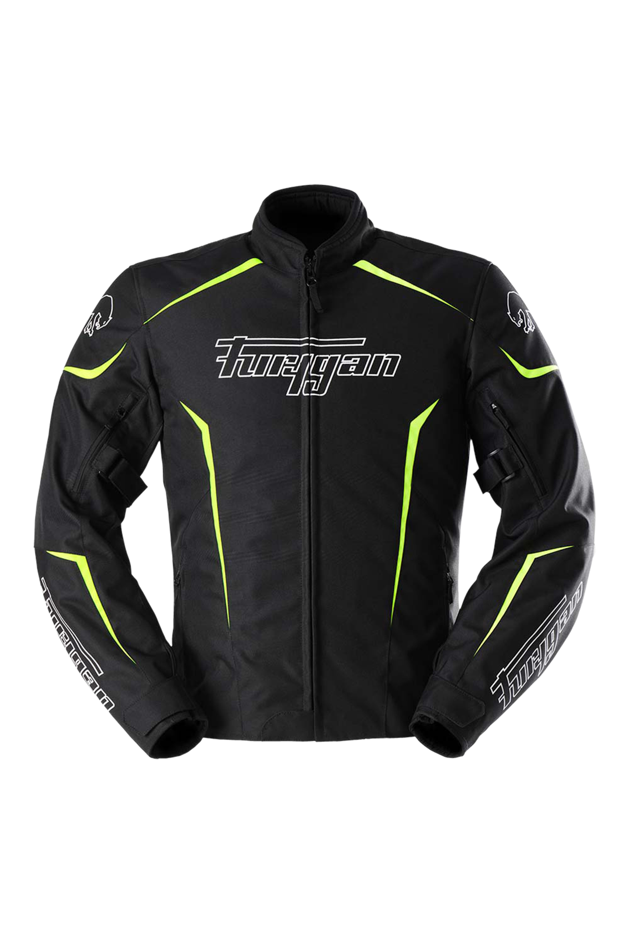 Kurtka MC Furygan Yori Czarny/Złamany Biały/Fluorescencyjny Żółty4XL