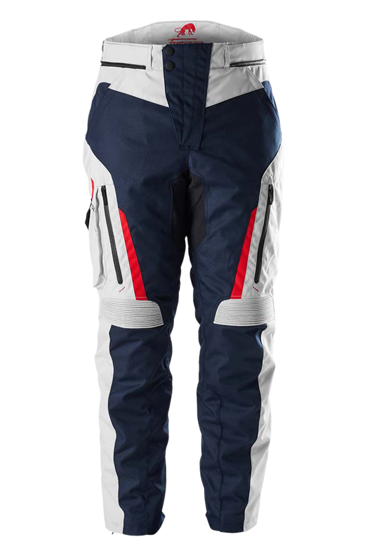 Spodnie MC Furygan Killington Niebieski/Perłowy/Czerwony3XL