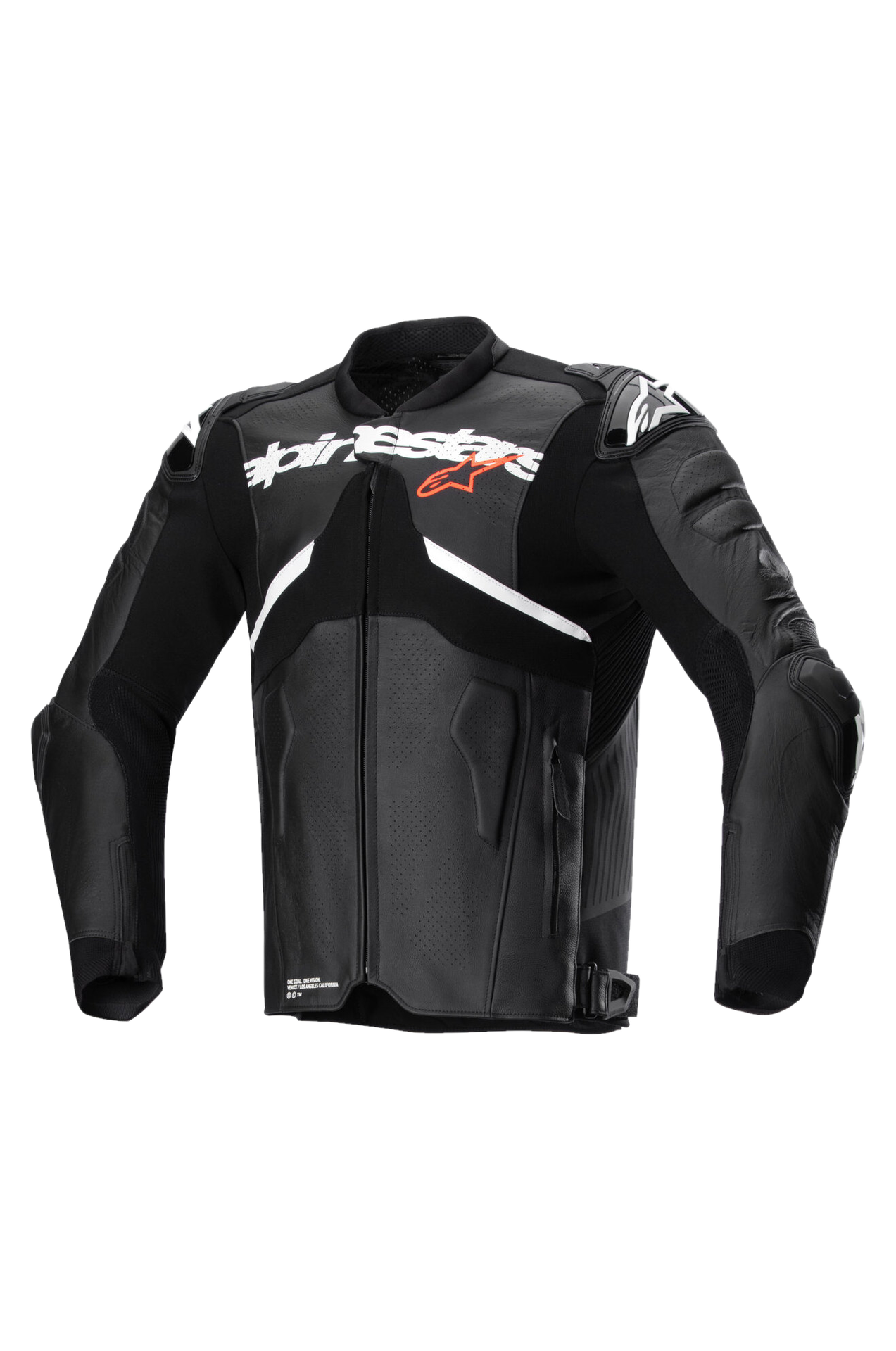 Kurtka Motocyklowa Skórzana Alpinestars Atem V5 Czarny/Złamany Biały50