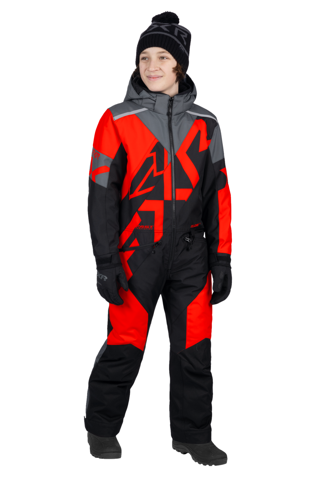 Kombinezon Jednoczęściowy FXR Cold Cross CX 26 Młodzieżowy Czerwony/Czarny12