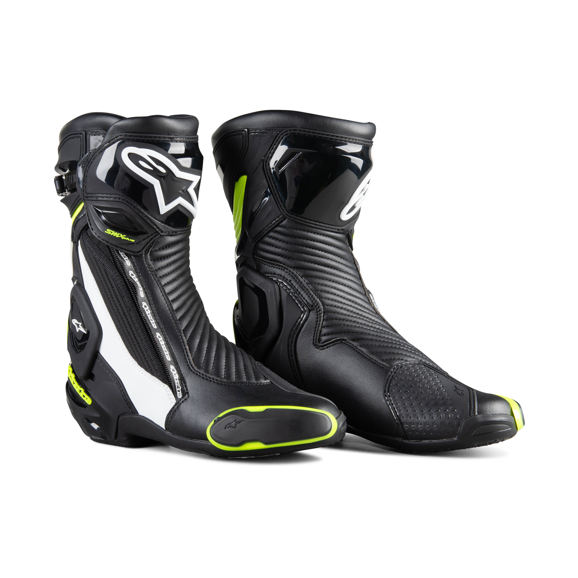 Buty Motocyklowe Alpinestars SMX Plus V2 Czarny/Złamany Biały/Żółty Fluorescencyjny41