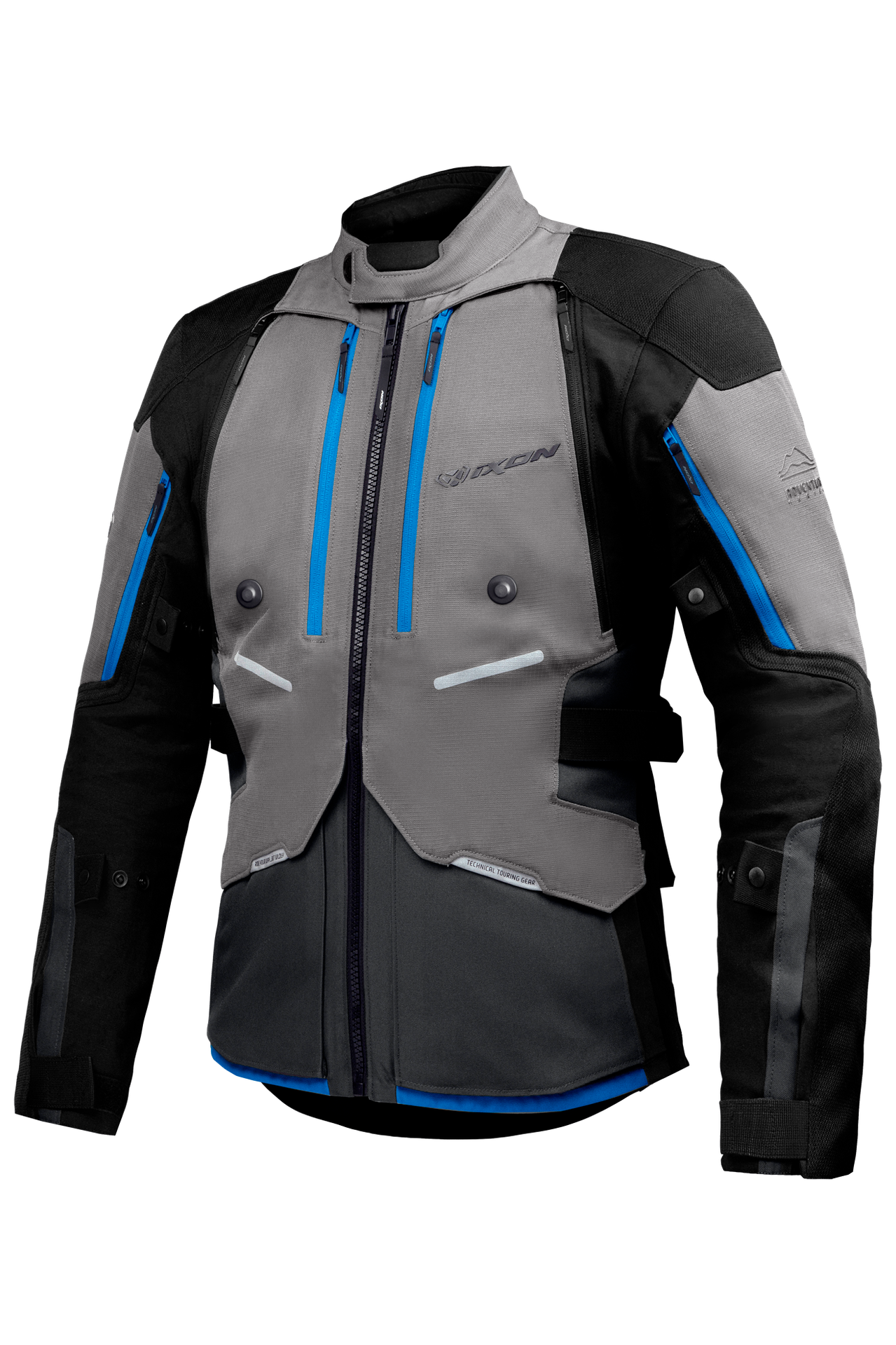 Kurtka Motocyklowa Ixon VIDAR Greige-Tactic Szary/Czarny/NiebieskiXXL