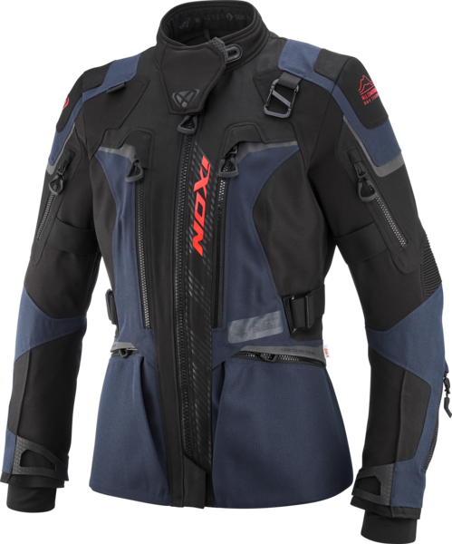 Kurtka Motocyklowa Ixon Odin Damska Granatowy/Czarny/JasnoczerwonyXL