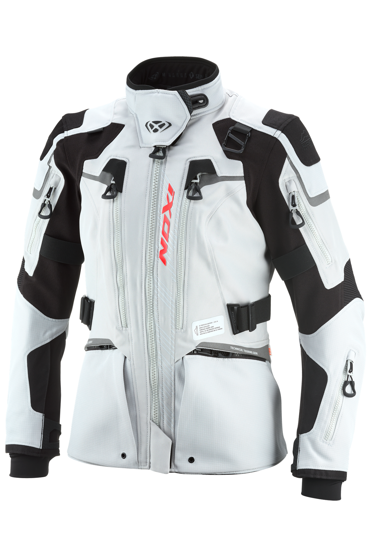 Kurtka Motocyklowa Ixon Odin Damska Jasnoszary/CzarnyL