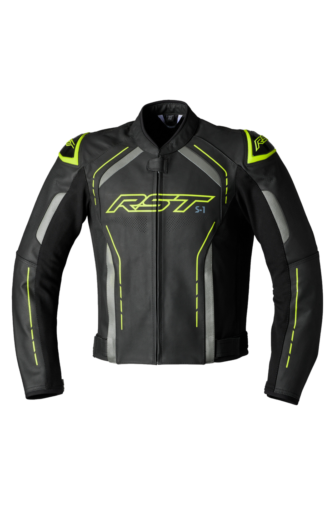 Kurtka Motocyklowa RST S1 Czarny/Szary/Fluorescencyjny ŻółtyM
