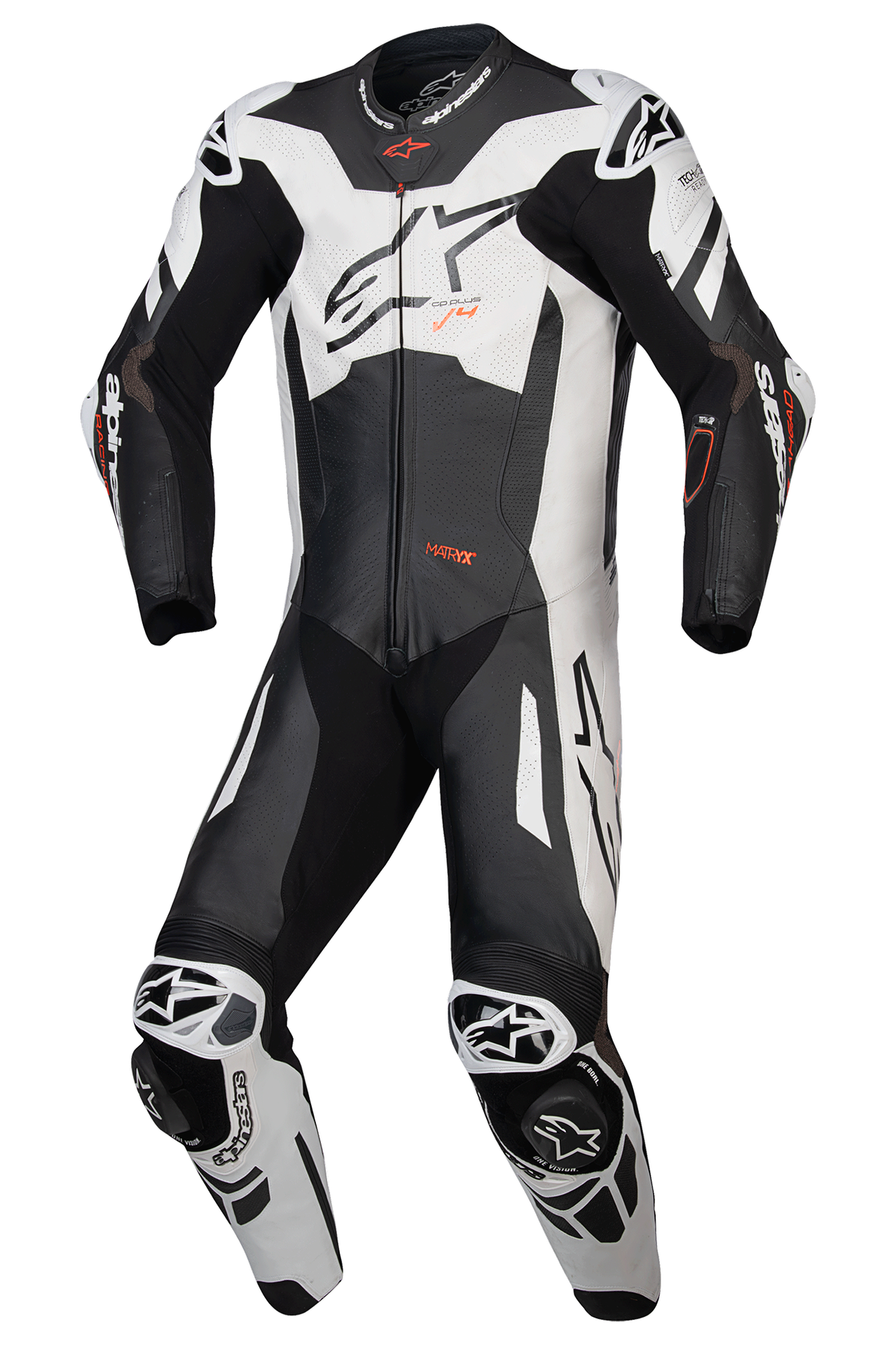 Jednoczęściowy Kombinezon Skórzany Alpinestars GP Plus V4 Sprint Czarny/Złamany Biały/Czerwony56