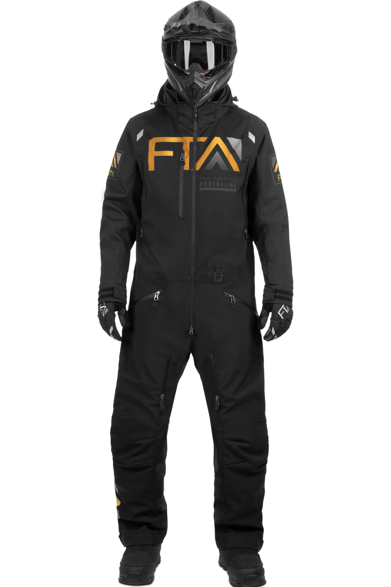Kombinezon Jednoczęściowy FTA Flo-Lite Czarny/ZłotyM