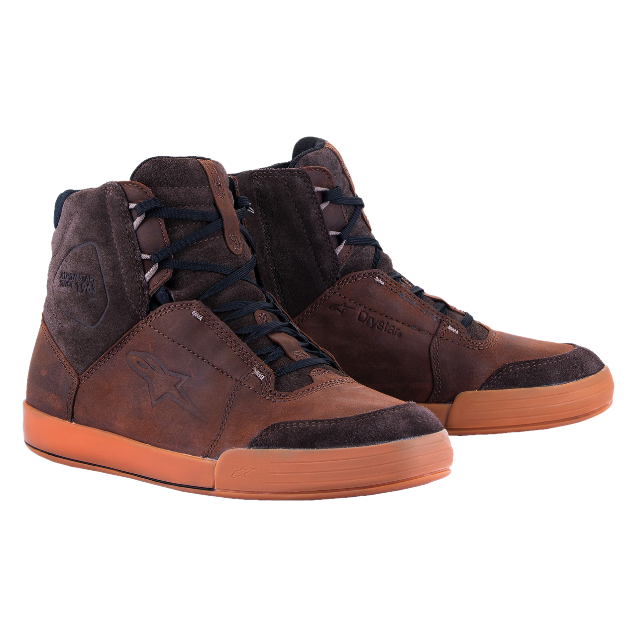 Buty Motocyklowe Alpinestars Chrome Crafted Drystar Gum Brązowa guma43