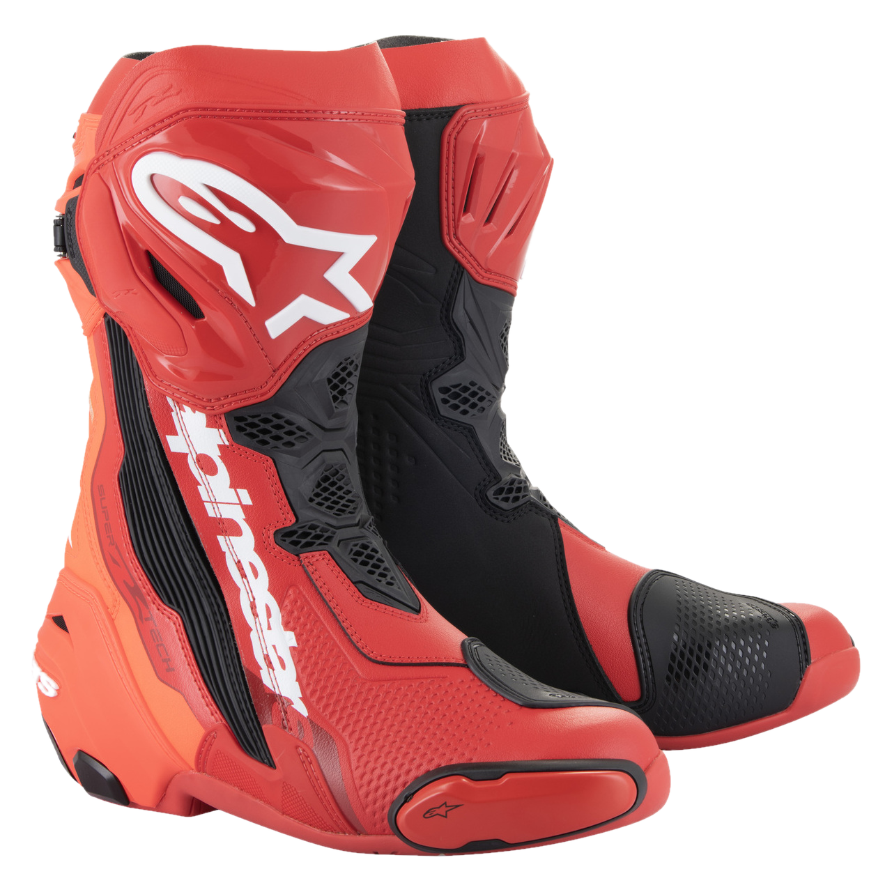 Buty Motocyklowe Alpinestars Supertech R Jasnoczerwony/czerwony fluorescencyjny48