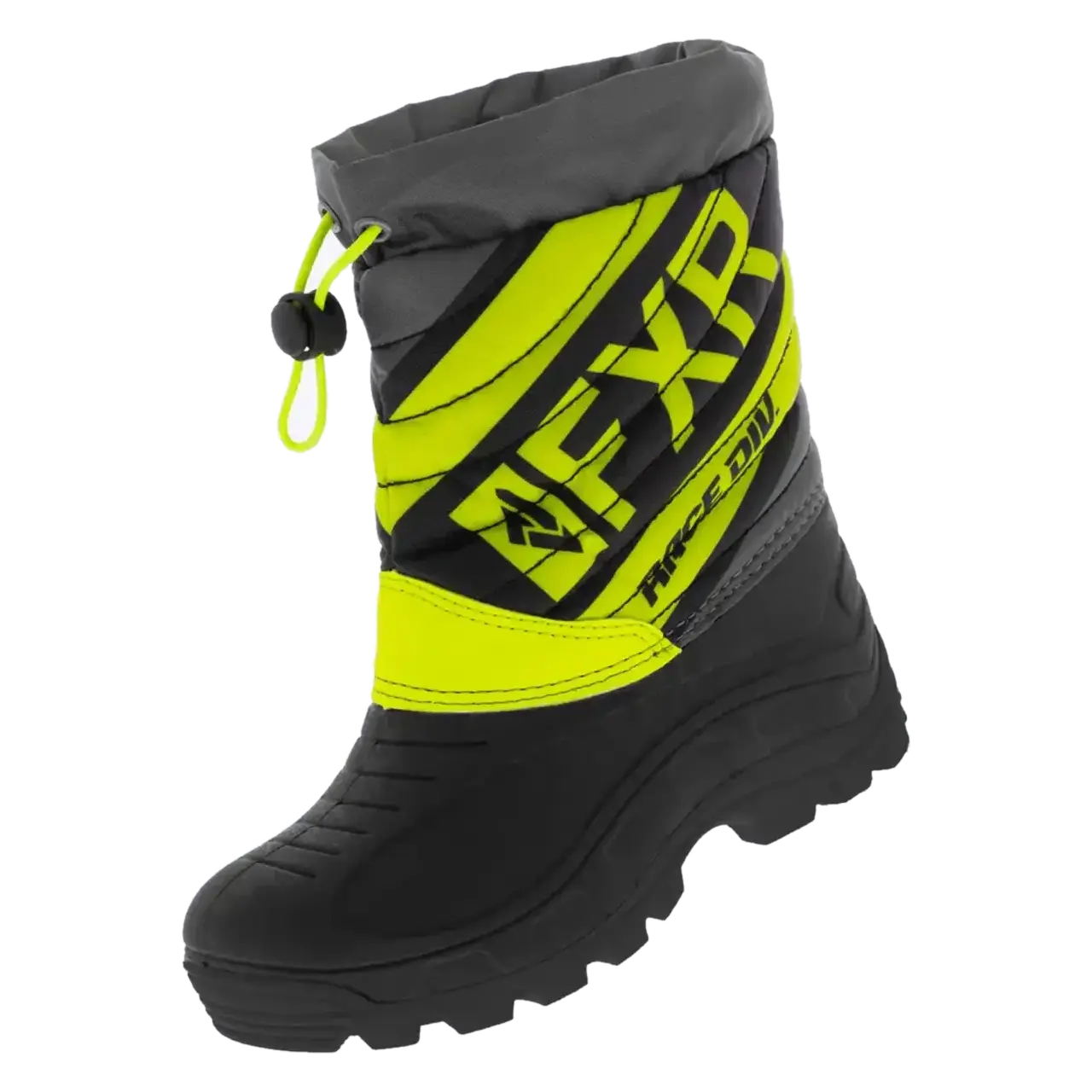 Buty na Skuter Śnieżny FXR Octane Dziecięce Czarny/Hi-Vis/Ciemnoszary34