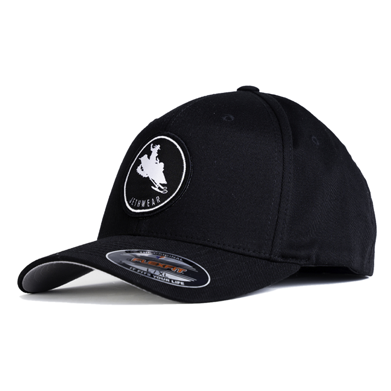 Czapka Jethwear FlexFit Tame The Wild Czarny/Złamany BiałyS/M
