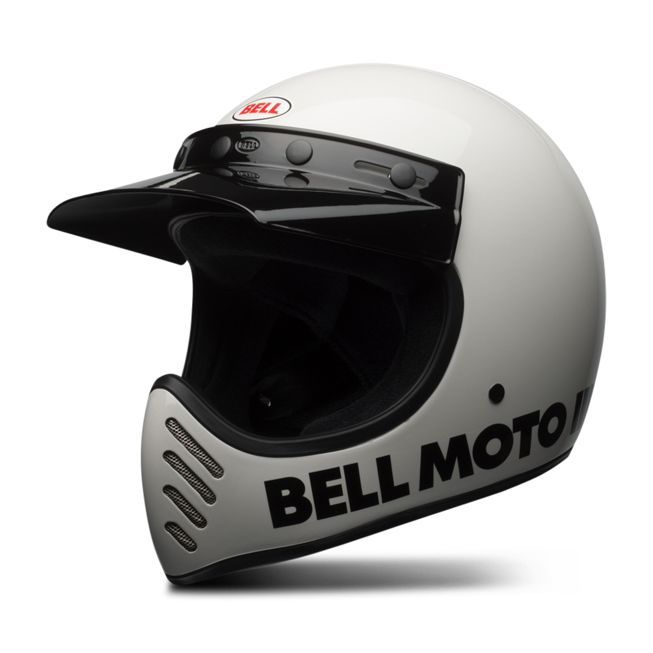 Kask Integralny BELL Moto-3 Classic Złamany BiałyM