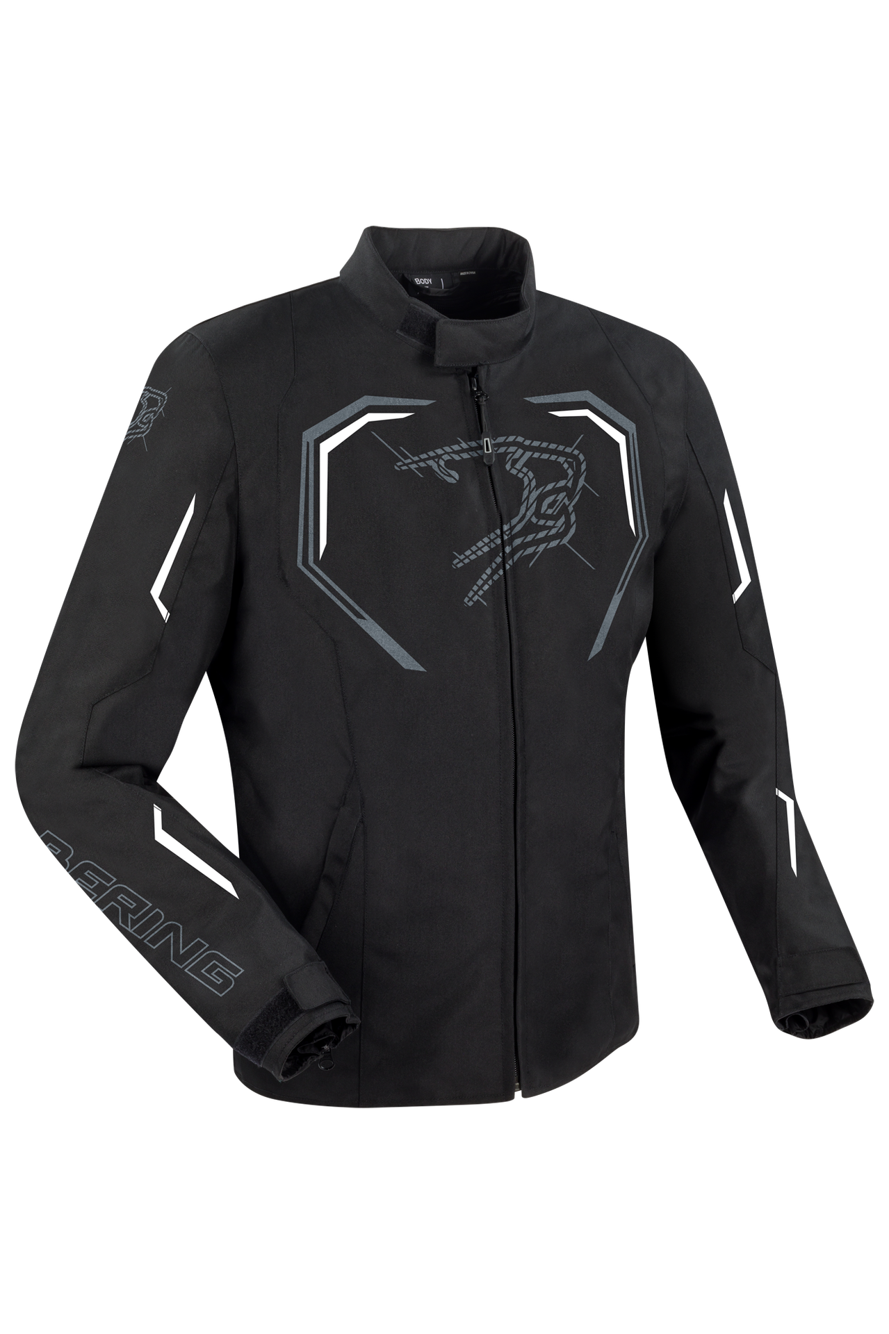 Kurtka Motocyklowa Bering Dundy Czarny/Złamany BiałyL